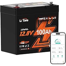 リン酸鉄リチウムイオンバッテリー 12V 100Ah 乗用車 Bluetooth Amazon | LiTime 12V 100Ah Xtra Mini リン酸鉄リチウムイオン